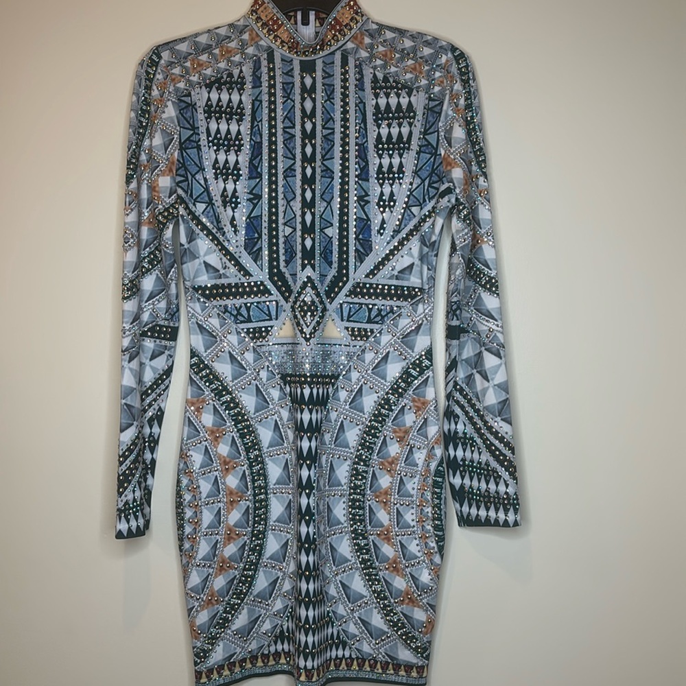Banjul Rhinestone Midi Dress Size Medium
